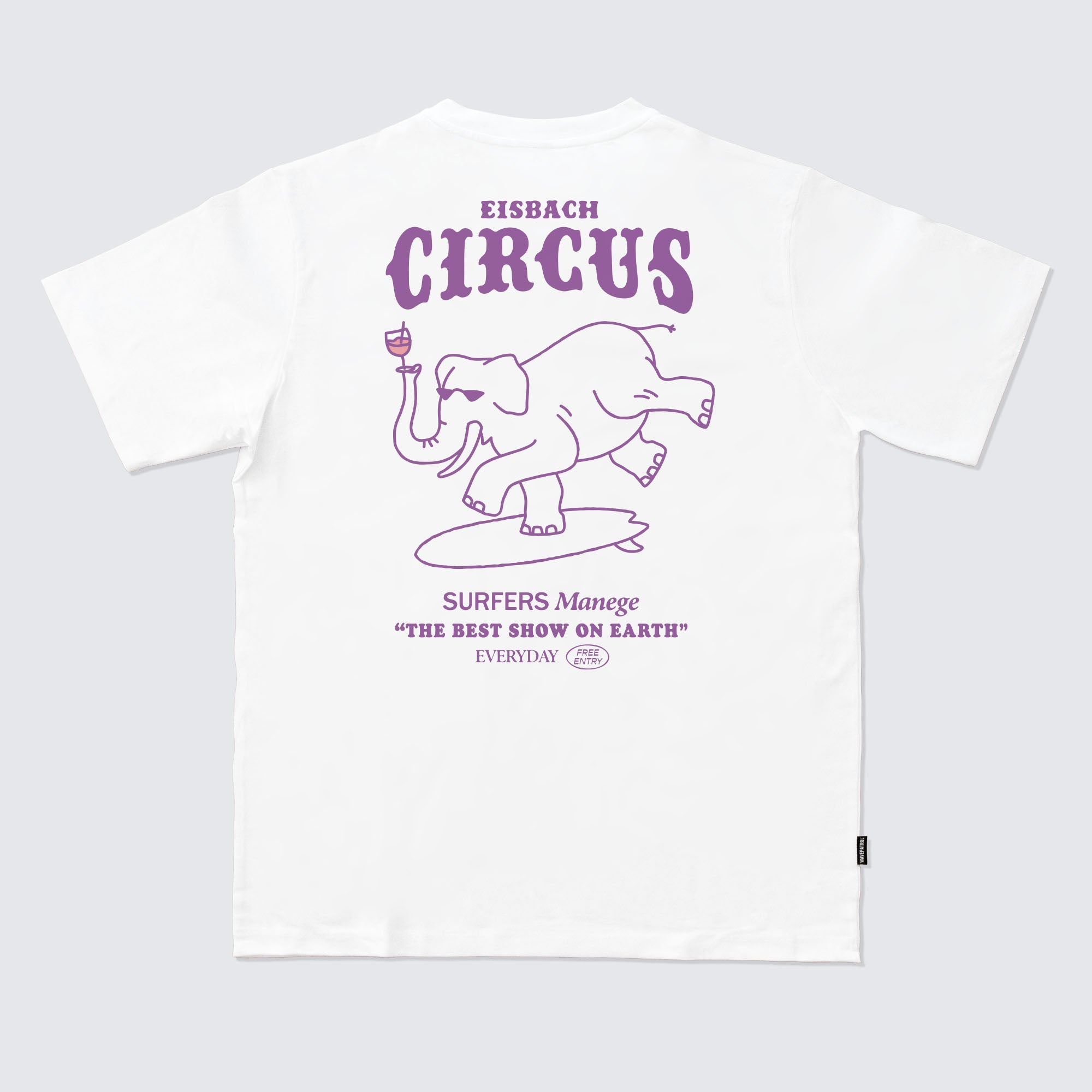 WHITE T-SHIRT EISBACH CIRCUS - WAVEPATROL
