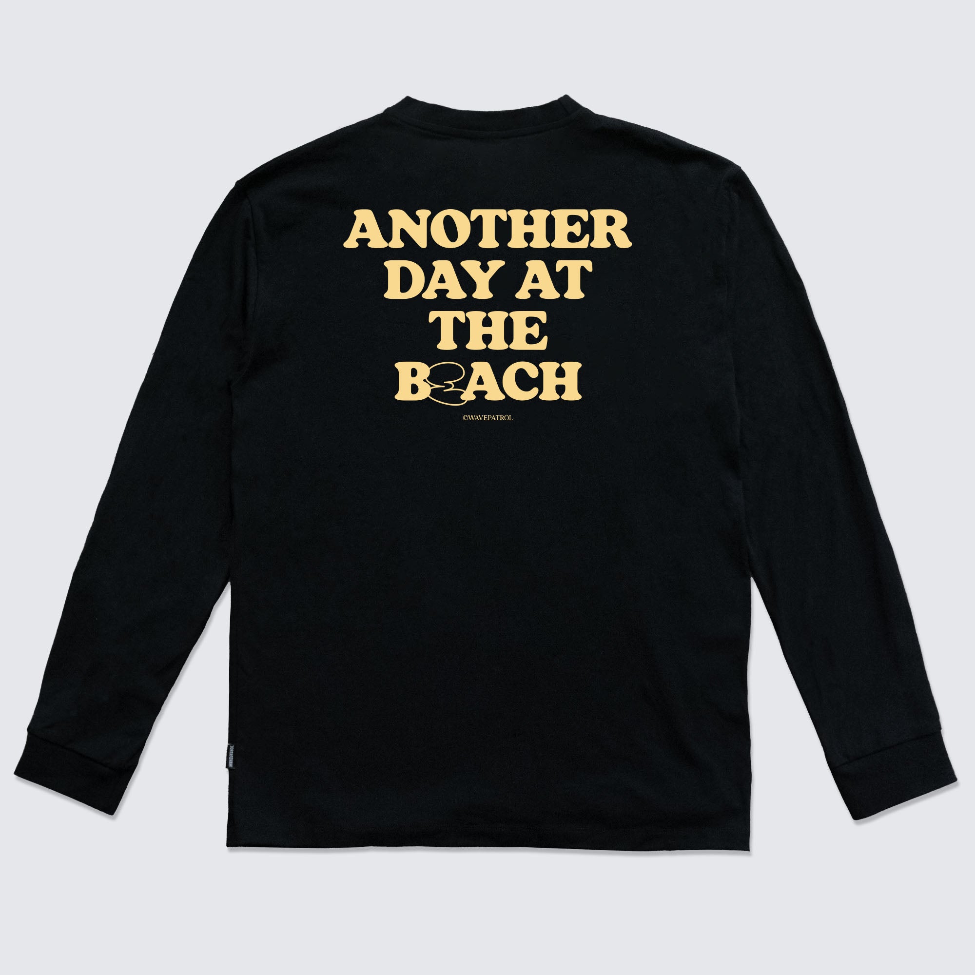 BLACK LONGSLEEVE SHIRT B(E)ACH - WAVEPATROL