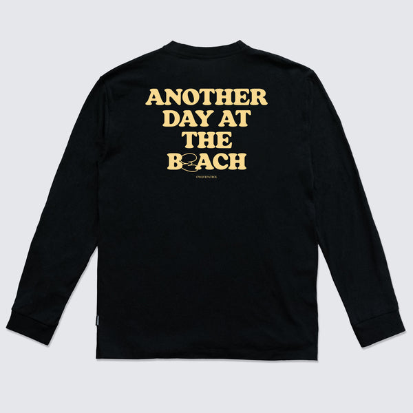 BLACK LONGSLEEVE SHIRT B(E)ACH - WAVEPATROL