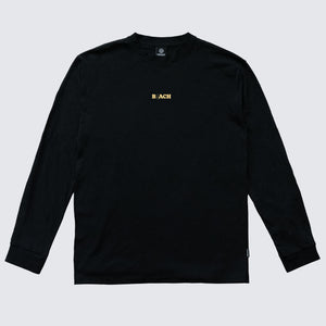 BLACK LONGSLEEVE SHIRT B(E)ACH - WAVEPATROL