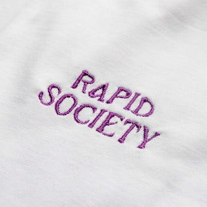 WHITE T-SHIRT RAPID SOCIETY - WAVEPATROL