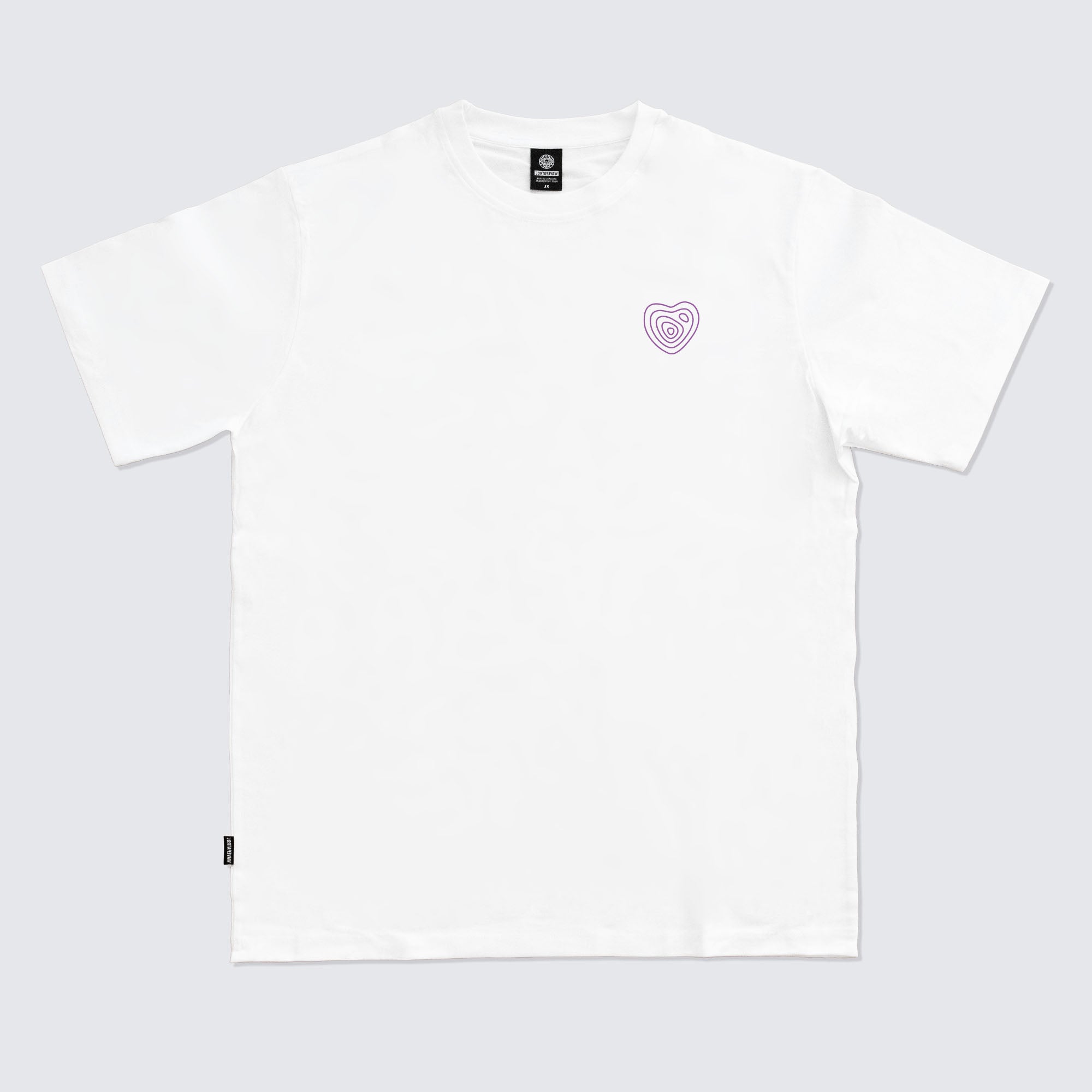 WHITE T-SHIRT SWELL HEART - WAVEPATROL