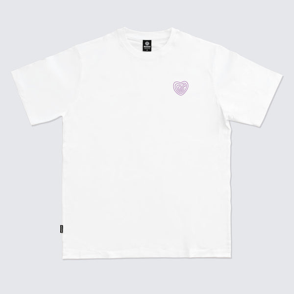 WHITE T-SHIRT SWELL HEART - WAVEPATROL