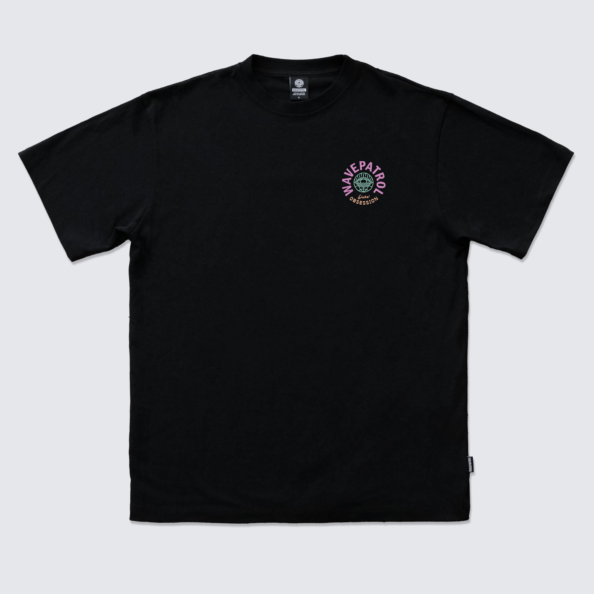 BLACK T-SHIRT GLOBAL OBSESSION II - WAVEPATROL