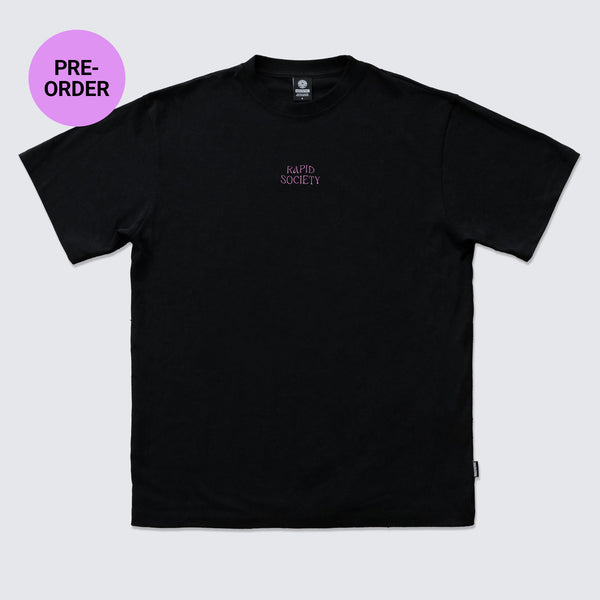 BLACK T-SHIRT RAPID SOCIETY - WAVEPATROL