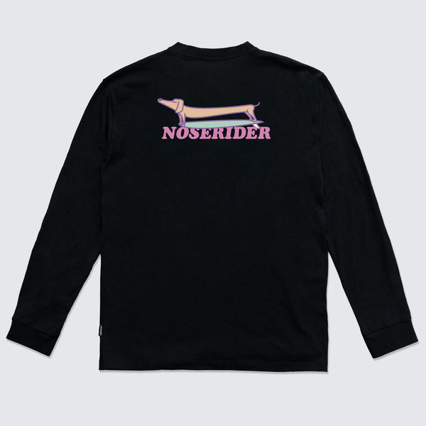 BLACK LONGSLEEVE SHIRT NOSERIDER - WAVEPATROL