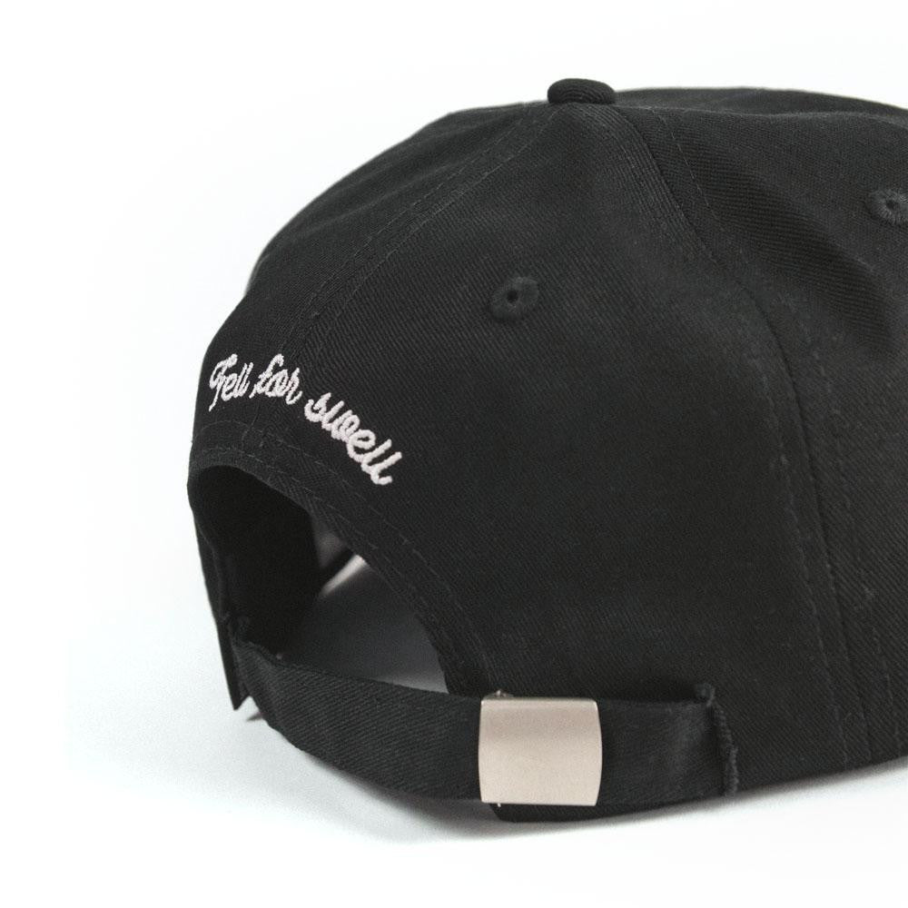 BLACK GLOBE STRAPBACK CAP - WAVEPATROL